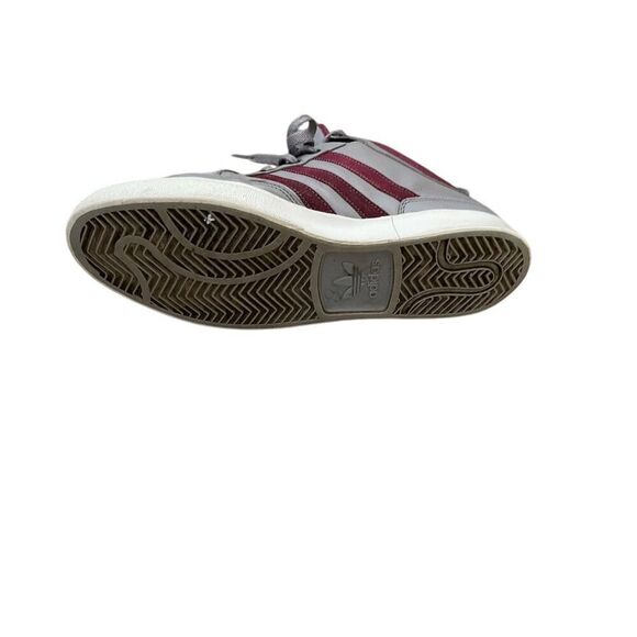 Adidas Men's Top Court High Sneakers Gray/Maroon Size 12 Casual Shoes - Picture 6 of 8